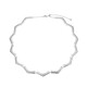 Zircon Silver Necklace (Adela Silber)