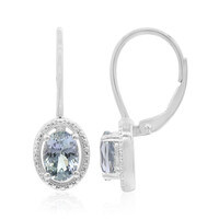 Unheated Tanzanite Silver Earrings