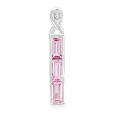 Padparadscha Sapphire Silver Pendant