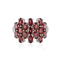Mozambique Garnet Silver Ring