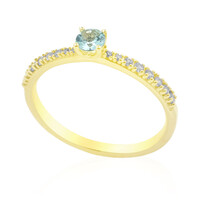 9K Nigerian Paraiba Tourmaline Gold Ring