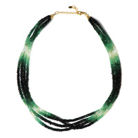 Emerald Silver Necklace