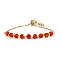Red Onyx Silver Bracelet