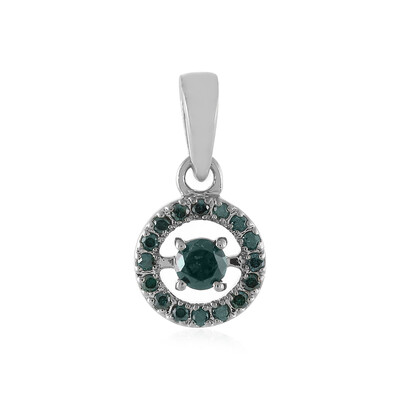 I3 Blue Diamond Silver Pendant