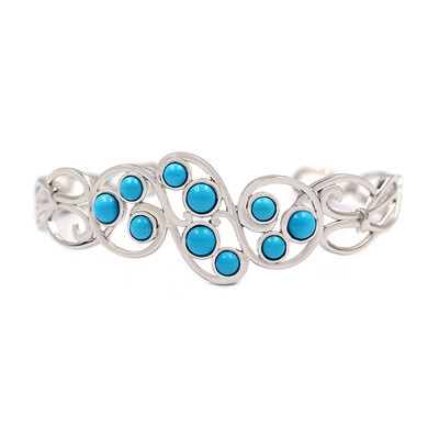 Sleeping Beauty Turquoise Silver Bangle (Faszination Türkis)