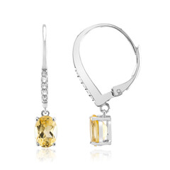 Citrine Silver Earrings