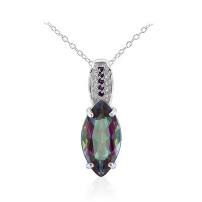 Mystic Quartz Silver Necklace
