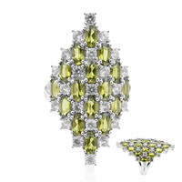 Idocrase Silver Ring