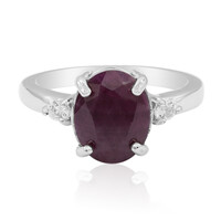 Ruby Silver Ring