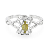 Cuprian Tourmaline Silver Ring
