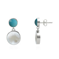 Mother of Pearl Silver Earrings