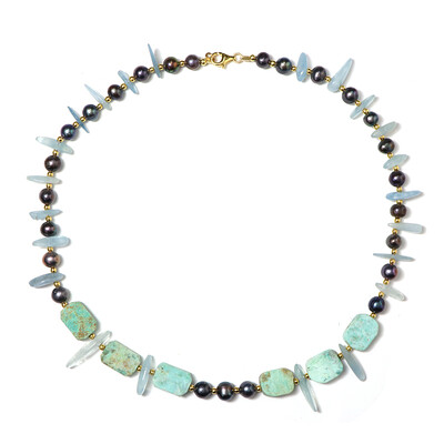 Peruvian Turquoise Silver Necklace