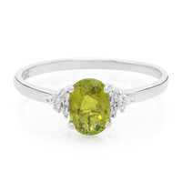 Cuprian Tourmaline Silver Ring