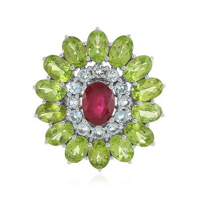 Madagascar Ruby Silver Pendant