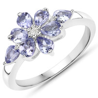 Tanzanite Silver Ring