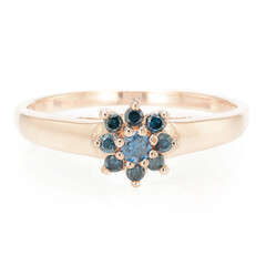 Fancy Diamond Silver Ring