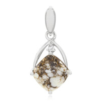 Magnesite Silver Pendant