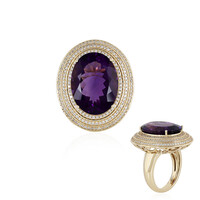 14K Zambian Amethyst Gold Ring (de Melo)