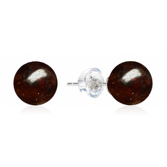 Mozambique Garnet Silver Earrings