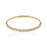 14K I1 (H) Diamond Gold Bangle (CIRARI)