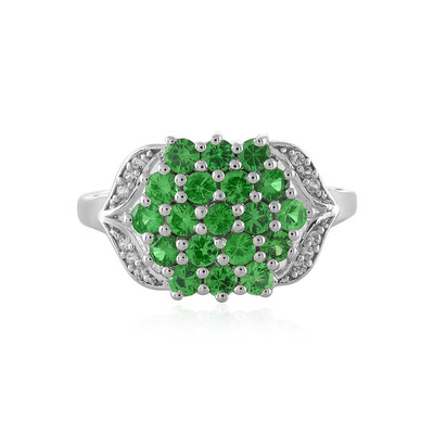 Tsavorite Silver Ring