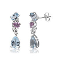 14K AAA Brazilian Aquamarine Gold Earrings (CIRARI)