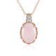 Brazilian Morganite Silver Necklace (Gems en Vogue)
