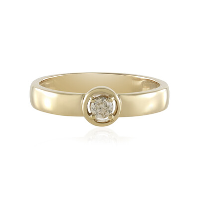 9K I2 Brown Diamond Gold Ring