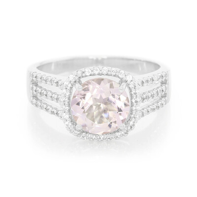 Rose de France Amethyst Silver Ring