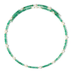 White Freshwater Pearl Steel Choker (Riya)