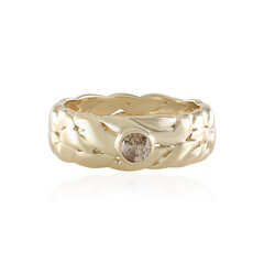 9K I3 Champagne Diamond Gold Ring (de Melo)
