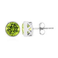 Jilin Peridot Silver Earrings