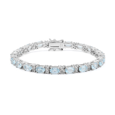 Sky Blue Topaz Silver Bracelet