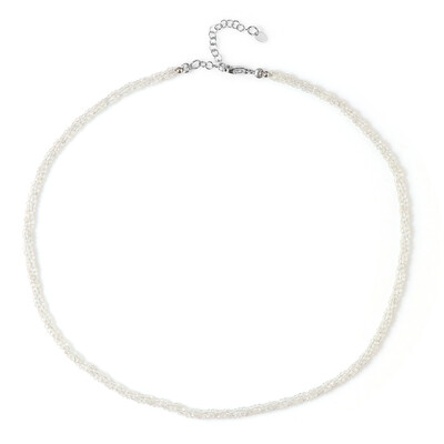White Topaz Silver Necklace