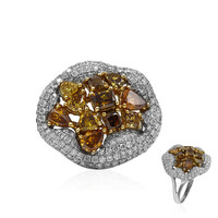 14K SI2 Orange Diamond Gold Ring (CIRARI)