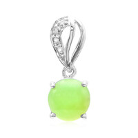 Imperial Chrysoprase Silver Pendant