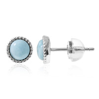 Larimar Silver Earrings