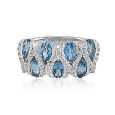 London Blue Topaz Silver Ring