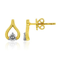 14K SI1 (G) Diamond Gold Earrings