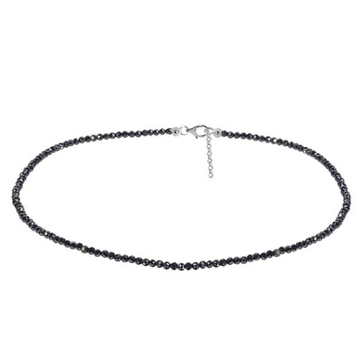 Black Hematite Silver Necklace