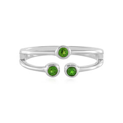 Russian Diopside Silver Ring