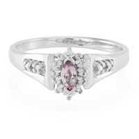 Pink Cuprian Tourmaline Silver Ring