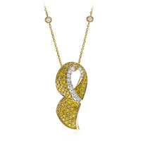 14K SI2 Yellow Diamond Gold Necklace (CIRARI)