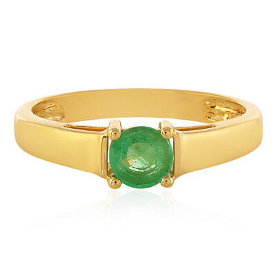 9K Colombian Emerald Gold Ring