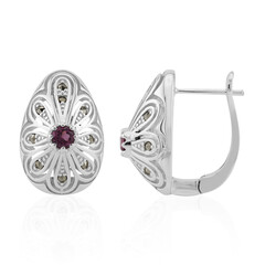 Rhodolite Silver Earrings (Annette classic)