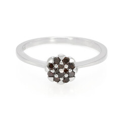 Fancy Diamond Silver Ring