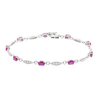 14K AAA Mozambique Ruby Gold Bracelet (CIRARI)