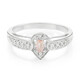 Padparadscha Sapphire Silver Ring