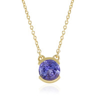 Tanzanite Silver Necklace (Adela Silber)