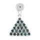 Fancy Diamond Silver Pendant